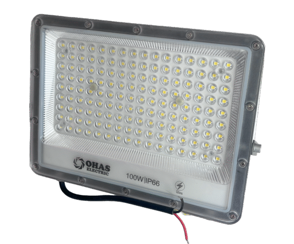 "DOB LED Flood Light for outdoor lighting" "Energy-efficient DOB flood light 100W for industrial use" "Waterproof DOB LED flood light for stadium and warehouse"
