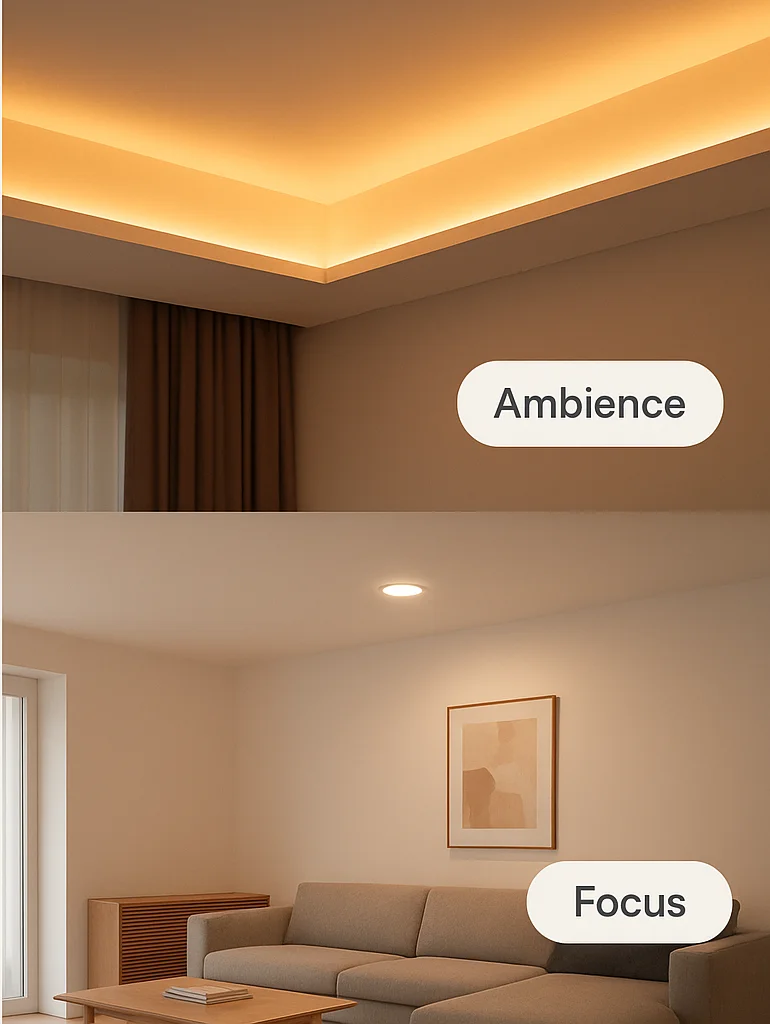 COB Downlight Glare Free in 7W 12W 18W for comfortable ceiling lighting