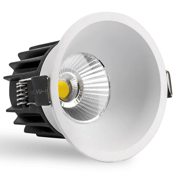 COB Deep Anti-Glare LED Downlight – White Reflector | Recessed Ceiling Spotlight | 10W / 20W / 30W
